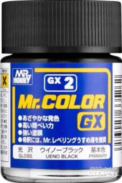 MR HOBBY - GUNZE GX-2 Mr Hobby -Gunze Mr. Color GX (18 ml) Ueno Balck [30