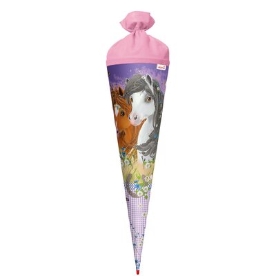 ROTH 677469 Motiv-Schultüte Blumenpferde 70 cm