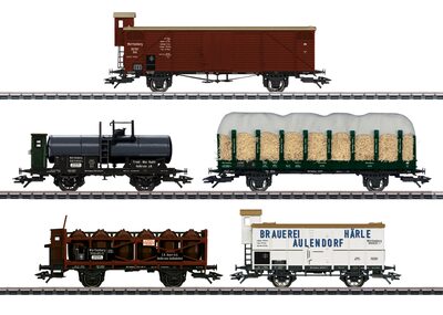 MÄRKLIN 45175 H0 Güterwagen-Set '175 Jahre Eisenbahn in Württemberg', K.W.St.E., Ep. I