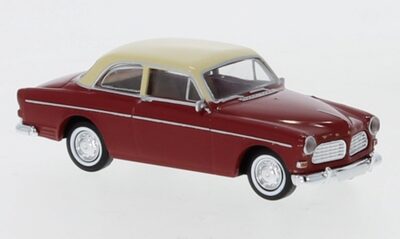 BREKINA 29216 1:87 / H0 Volvo Amazon 2trg dunkelrot, hellbeige, 1956,