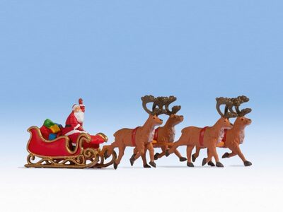 NOCH 15924 H0 Weihnachtsmann mit Schlitten