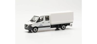 HERPA 700788 1:87 Mercedes-Benz Sprinter `18 Doppelkabine mit Plane „Bundeswehr Fuhrpark Service'