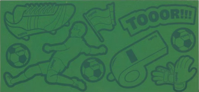 ERGOBAG 00749-20003-10 Reflexie-Sticker Set Fußball Sticker