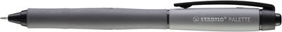 STABILO 268/46-01 Tintenroller mit Druckmechanik - STABILO PALETTE in schwarz - Strichbreite F (0,4 mm) - Einzelstift - Schreibfarbe schwarz