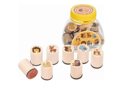 GOKI 15570 Stempel Waldtiere, sortiert