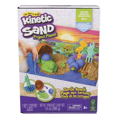 SPINMASTER 6069781 Kinetic Sand KNS Eco - Turtle Beach Set (396g)
