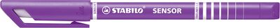STABILO 189/58 Fineliner mit gefederter Spitze - STABILO SENSOR F - fein - Einzelstift - lila