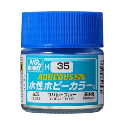 MR. HOBBY H-035 Aqueous Hobby Colors (10 ml) Cobalt Blue