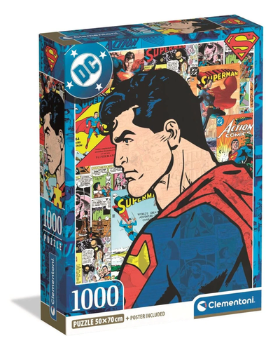 CLEMENTONI 37507 Puzzle 1000 Teile DC Comics Collection Compact