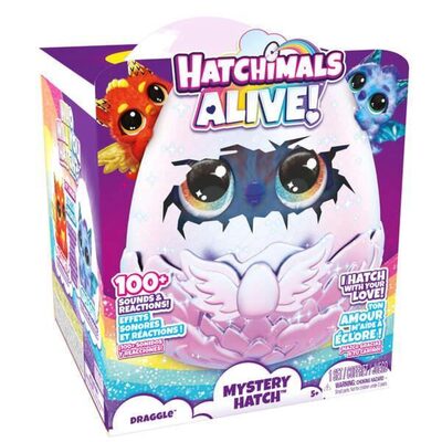 SPIN MASTER 52615 EGG Hatchimals Big Egg - Secret Hatch Draggle - Überraschungsinhalt