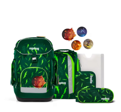 ERGOBAG 01299-90196-11 Schulranzen-Set Bärtastisch maxi, Grün