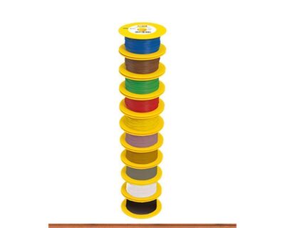 BRAWA 3114 H0 Litze 0,14 mm², 100 m Spule, braun