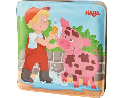 HABA 304707 Badebuch Waschtag Schwein&Kuh