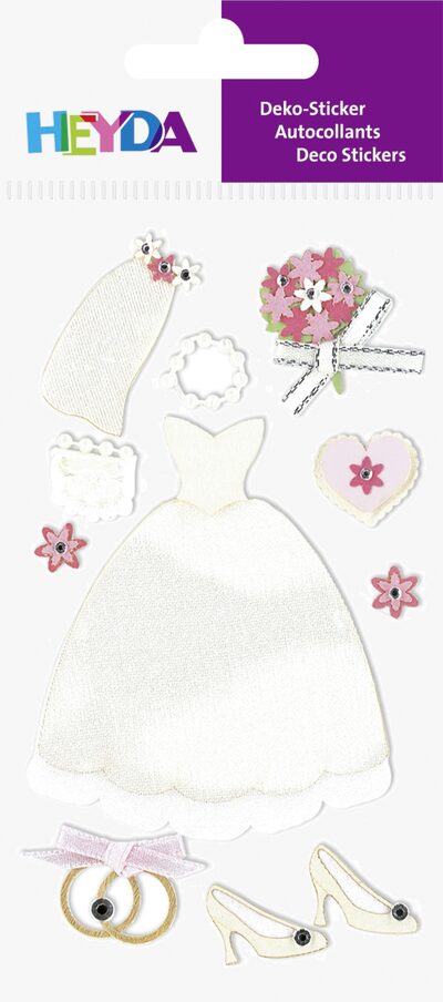 BRUNNEN 203780637 Sticker Mix Hochzeitskleid