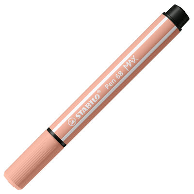 STABILO 768/26 Premium-Filzstift mit dicker Keilspitze - STABILO Pen 68 MAX - Einzelstift - apricot