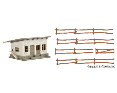 VOLLMER 47709 N Stall mit Zaun