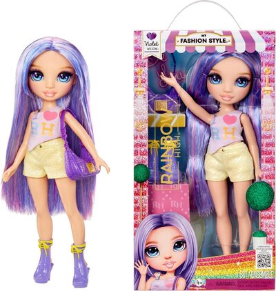 MGA 547563-EUC Rainbow High My Fashion Style Fashion Dolls- Violet
