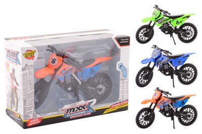 JOHNTOY100-26992 Dirtbike in Dose 3-fach sortiert
