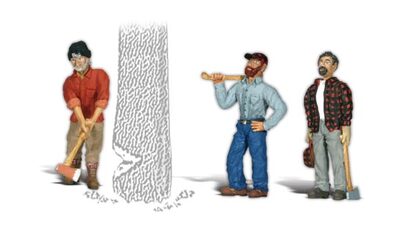 WOODLAND SCENICS WA2552 WOODLAND SCENICS WA2552 G Holzarbeiter Chip, Woody und Chopper