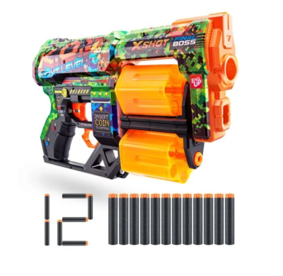 ZURU 11021330 XSHOT - Skins Dread Blaster mit Darts, sortiert