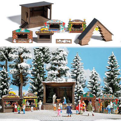 BUSCH 1183 H0 Wald-Weihnachtsmarkt