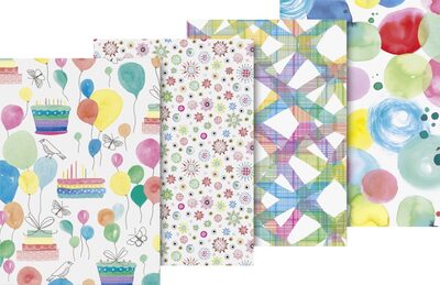 BRUNNEN 203054485 Geschenkpapier 70x200 Colourful sortiert