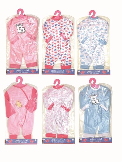 idee+spiel 60118 dollsworld Designer Strampler-Puppenbekleidung 45 cm - sortiert