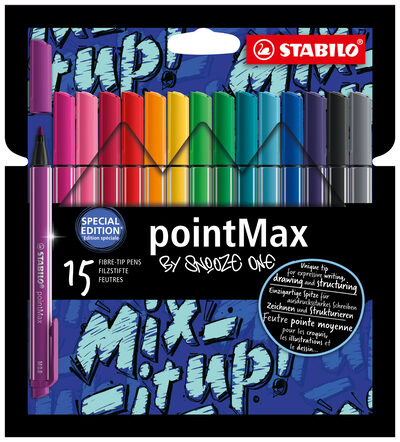 STABILO 488/15-06 Filzschreiber - STABILO pointMax - 15er Pack - Snooze One Edition