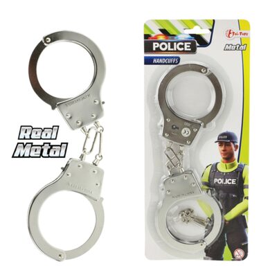 TOI TOYS 14854A Polizei-Handschellen aus Metall