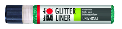 Marabu 180309592 Marabu Glitter-Liner Glitter-Petrol 592, 25 ml