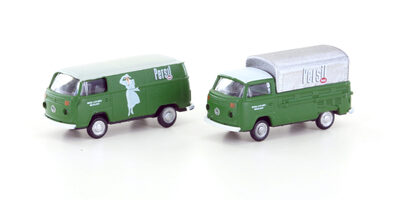 LEMKE COLLECTION LC3916 MINIS 1:160 VW T2 2er Set Persil