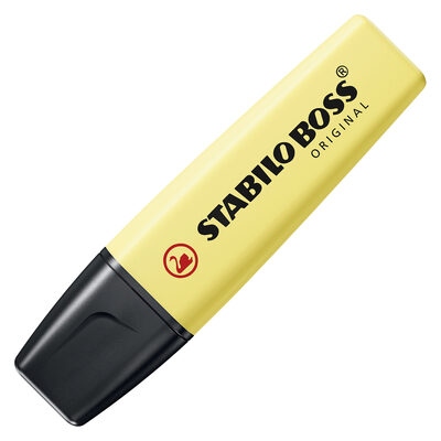 STABILO 70/144 Textmarker - STABILO BOSS ORIGINAL Pastel - Einzelstift - pudriges Gelb
