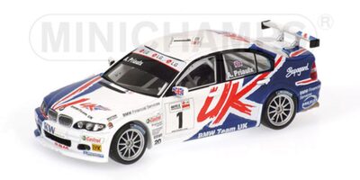 MINICHAMPS® 400052401 1:43 BMW 320I - ANDY PRIAULX - CHAMPION - TEAM RBM - WTCC 2005 L.E. 1632 pcs.