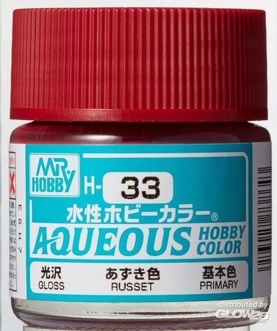 MR HOBBY - GUNZE H-033 Mr Hobby -Gunze Aqueous Hobby Colors (10 ml) Russet [30