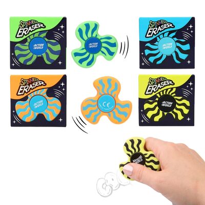 DEPESCHE 0013802 Adventure World Fidget Spinner Radierer - sortiert