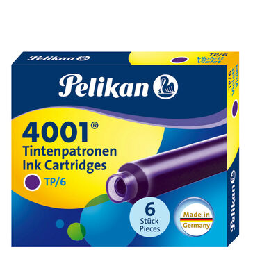 PELIKAN 301697 Pelikan Tintenpatronen 4001®, Violett, 6 Stück