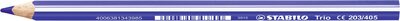 STABILO 203/405 Dreikant-Buntstift - STABILO Trio dick - Einzelstift - ultramarinblau