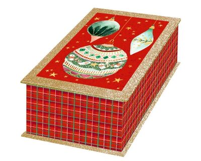 COPPENRATH 94172 Glitzerschachtel - Weihnachtskugeln