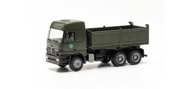 HERPA 747004 1:87 Mercedes-Benz Actros L 96 Baukipper-LKW 'Bundeswehr/Auslandseinsatz'