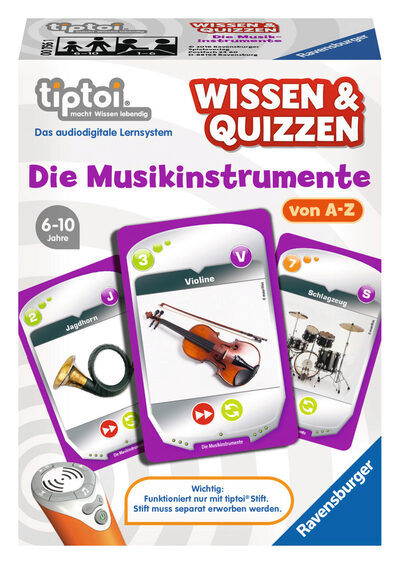 RAVENSBURGER 000756 tiptoi® Wissen & Quizzen: Die Musikinstrumente