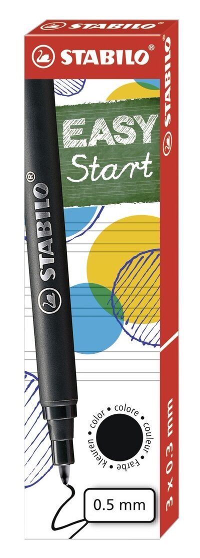 STABILO 6890/046 Tintenpatronen zum Nachfüllen - STABILO EASYoriginal Refill - medium - 3er Pack - schwarz