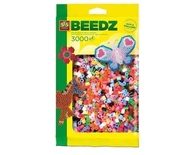 SES 00771 Bügelperlen 3000 Stück Basicmix