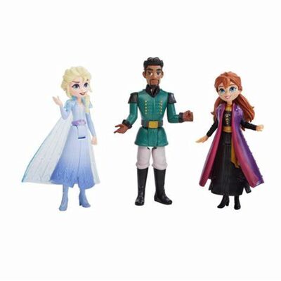 HASBRO E5504EU4 E6912EU40 Hasbro Disney Die Eiskönigin 3 Puppen Elsa, Anna, Mattias im Set