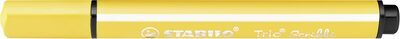 STABILO 368/944 Gefederter Dreikant-Filzstift - STABILO Trio Scribbi - Einzelstift - gelb