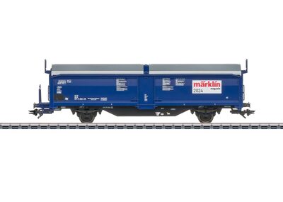 MÄRKLIN 48524 H0 Zweiachsiger gedeckter Schiebedach-/Schiebewandwagen Tbis 870 Märklin Magazin Jahreswagen H0 2024, privat, Ep. IV
