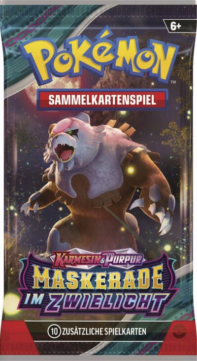 POKEMON 45878 PKM Pokémon KP06 Karmesin & Purpur Maskerade im Zwielicht Booster