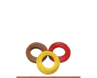 BRAWA 3210 Einzelader 0,25 mm², 25 m Spule, gelb