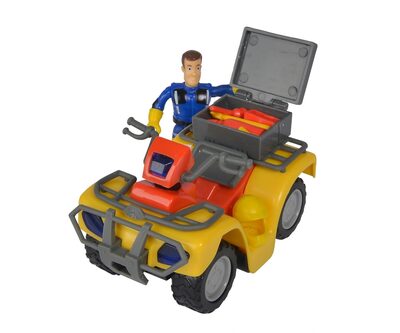 SIMBA 109257657 Feuerwehrmann Sam Mercury-Quad mit Figur
