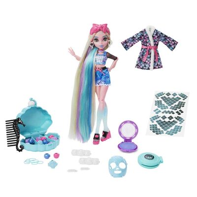 MATTEL HKY69 Monster High Lagoona Blue Wellnesstag Puppe und Zubehör