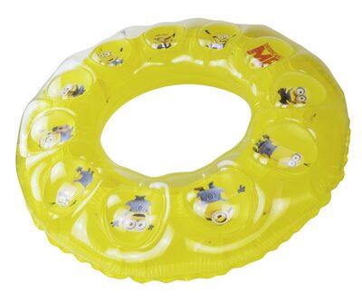 HAPPY PEOPLE 16422 Minions Schwimmring mit Blasen, 100 cm